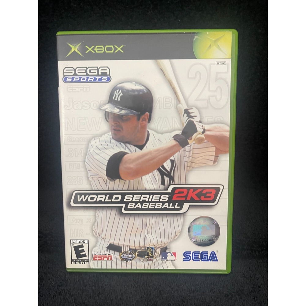 World Series 2K3 Baseball Microsoft Xbox Original Sega Sports CIB Jason Giambi